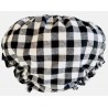 Cubrepañal para bebé vichy negro