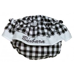 Cubrepañal bebe con volantes personalizado