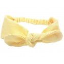 turbante diadema para bebé amarilla