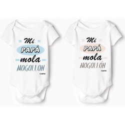 body bebé personalizado mi papá mola mogollón