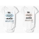 body bebé personalizado mi papá mola mogollón