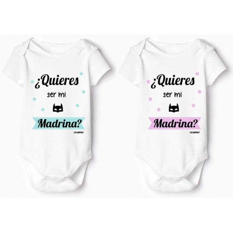 bodys bebé personalizado con frases divertidas Madrina
