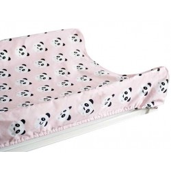 Funda cambiador bebe 80x50 panda rosa