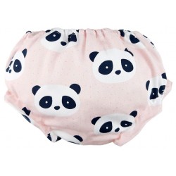 Braguita cubrepañal bebé new panda rosa