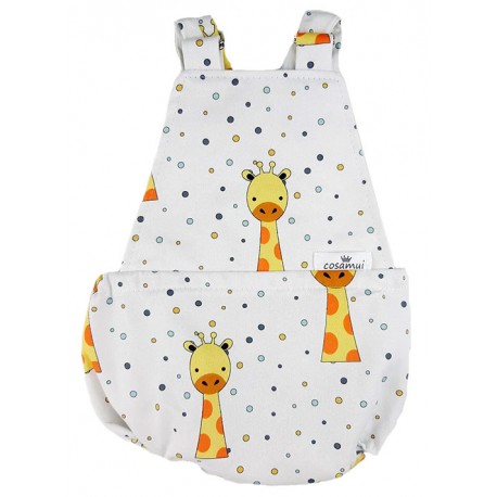 Peto bebé niño espalda abierta jirafa