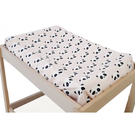 Funda cambiador bebe 80x50 new panda rosa