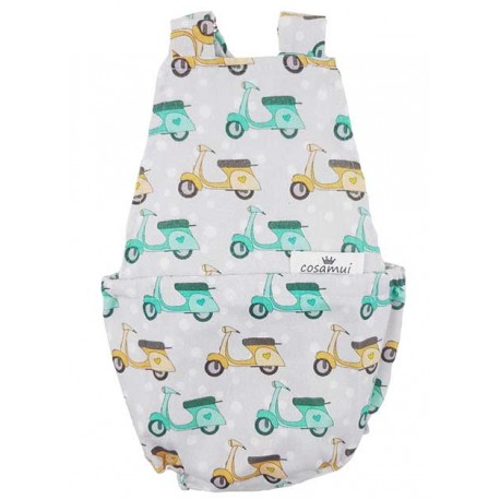 Peto bebé niño espalda abierta vespa