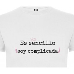 Camiseta mujer complicada