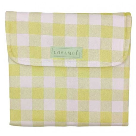 Cambiador plegable impermeable vichy amarillo