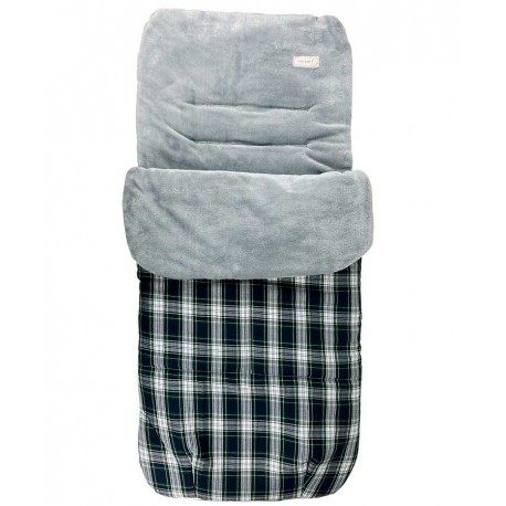 Saco invierno silla paseo bebé cuadros