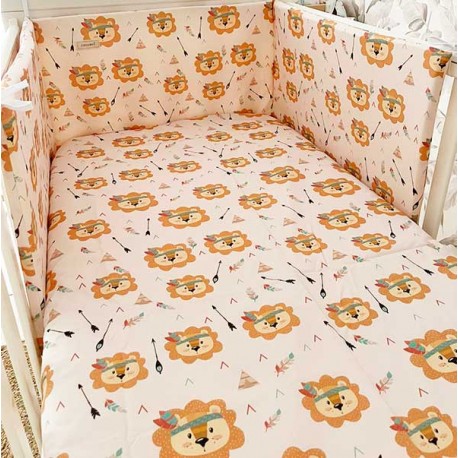 Funda Nórdica cuna leon indio