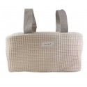 Bolso organizador waffle marrón 