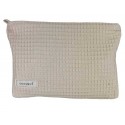 Neceser impermeable waffle beige