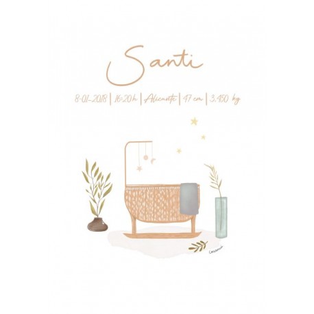 Laminas personalizada recien nacido