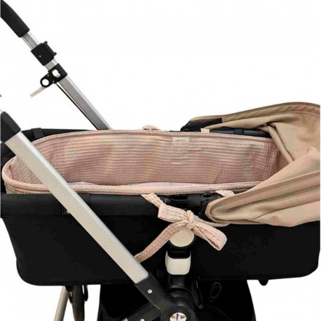 Vestidura capazos con cremallera marrón