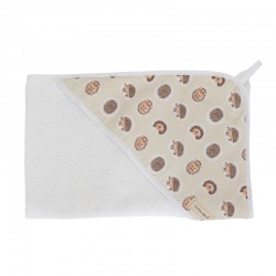 Toalla capa de baño bebé erizos