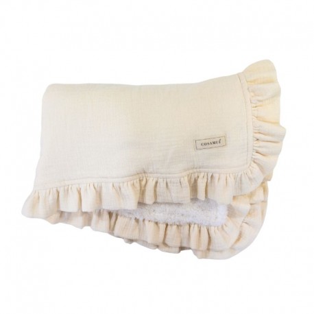 Manta bebé volante beige