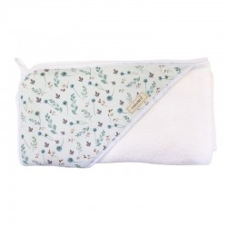 Toalla capa de baño recien nacido diente de león